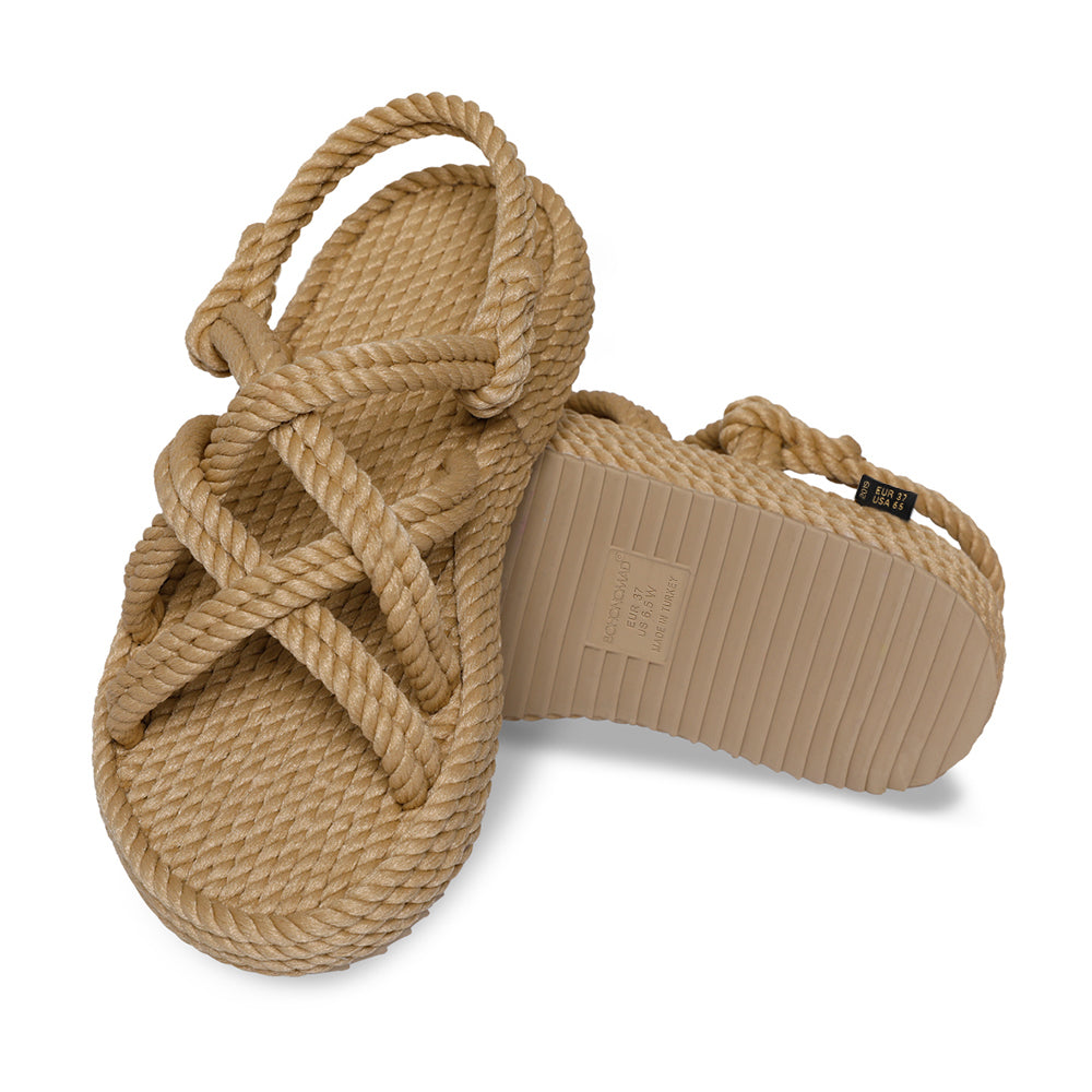 Bohonomad Bodrum Platform Rope Sandals
