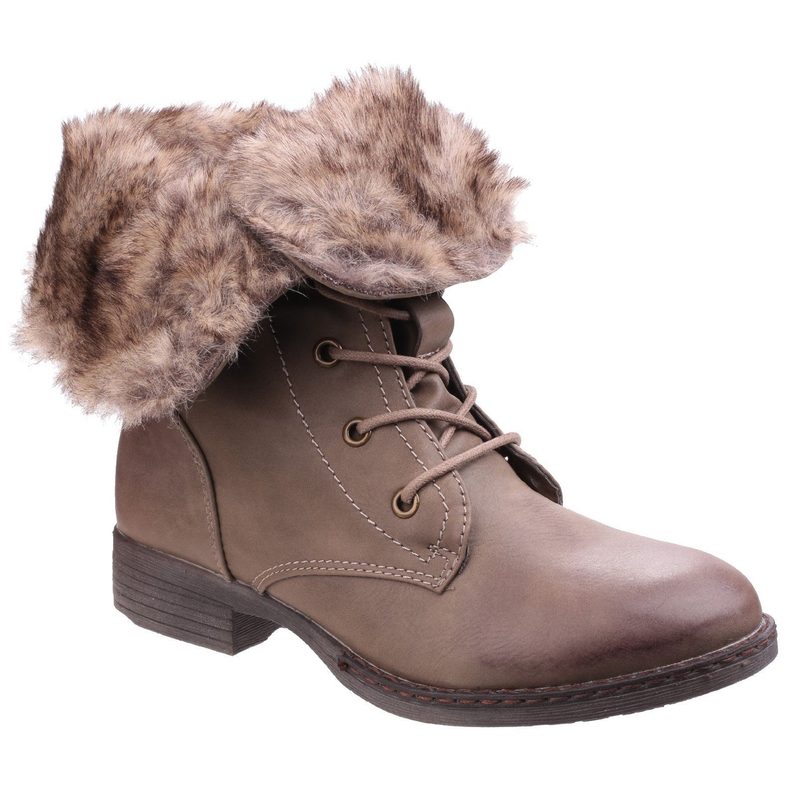Divaz Leigh Lace Up Ankle Boot