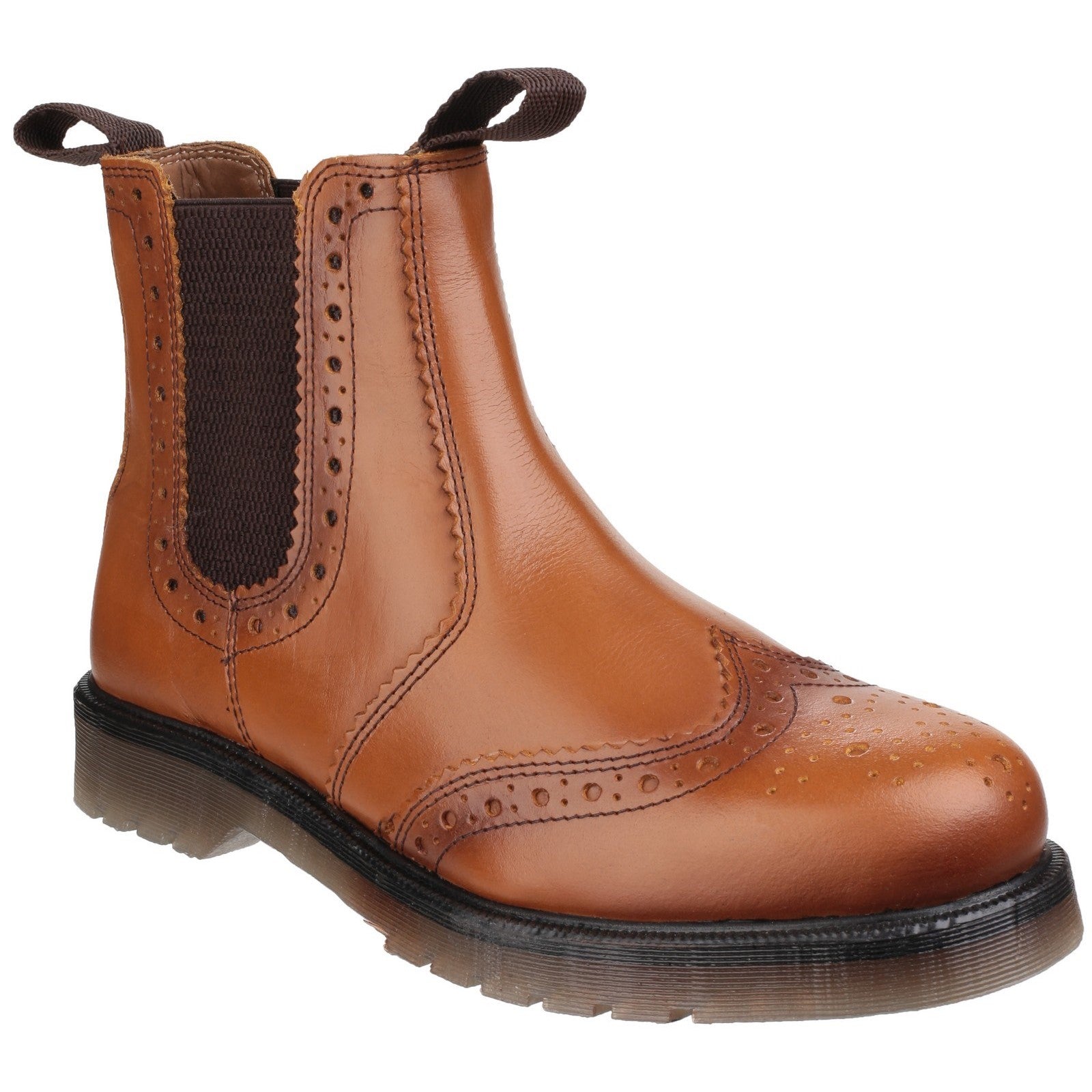 Amblers Dalby Pull On Brogue Boot