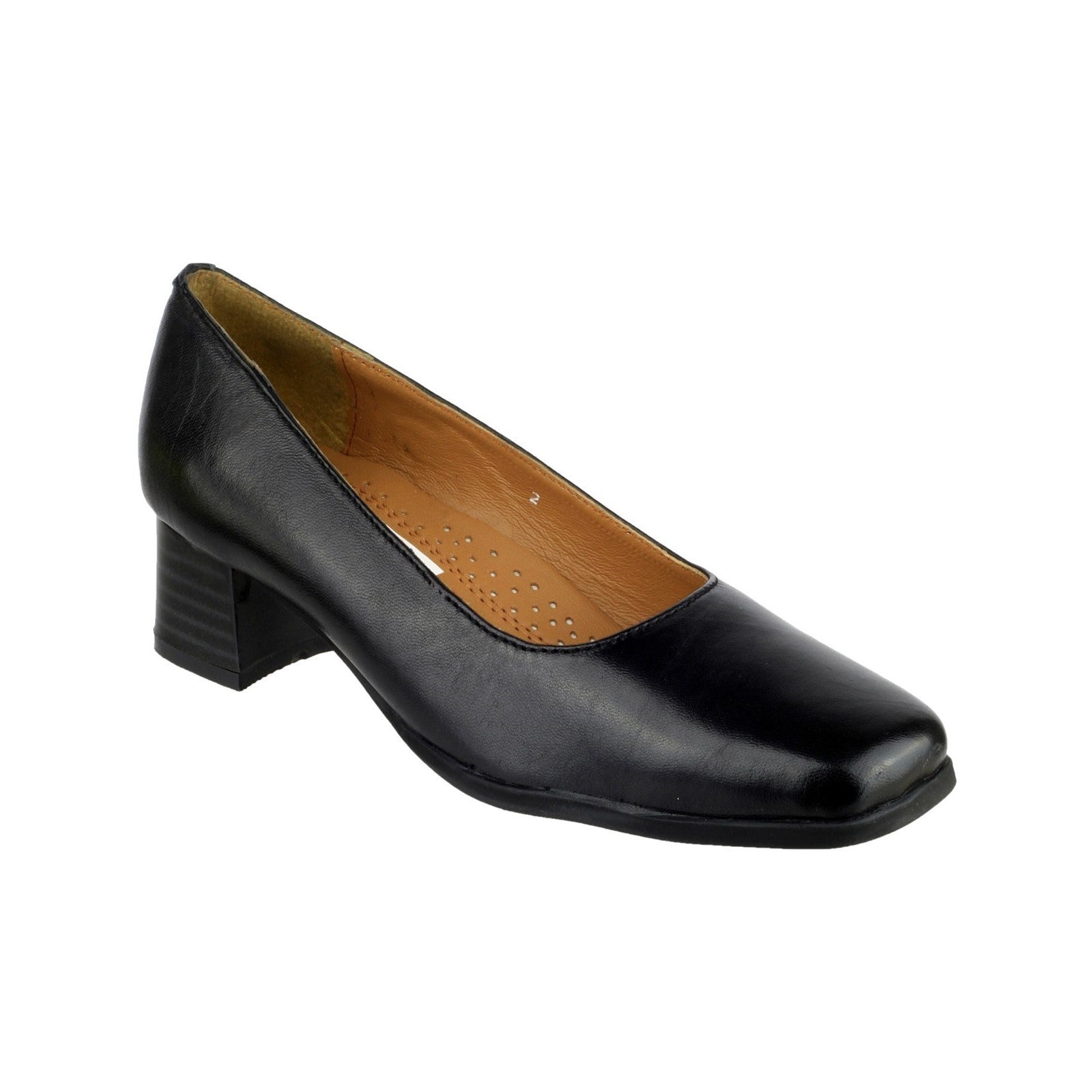 Amblers Walford Ladies Leather Court Heels