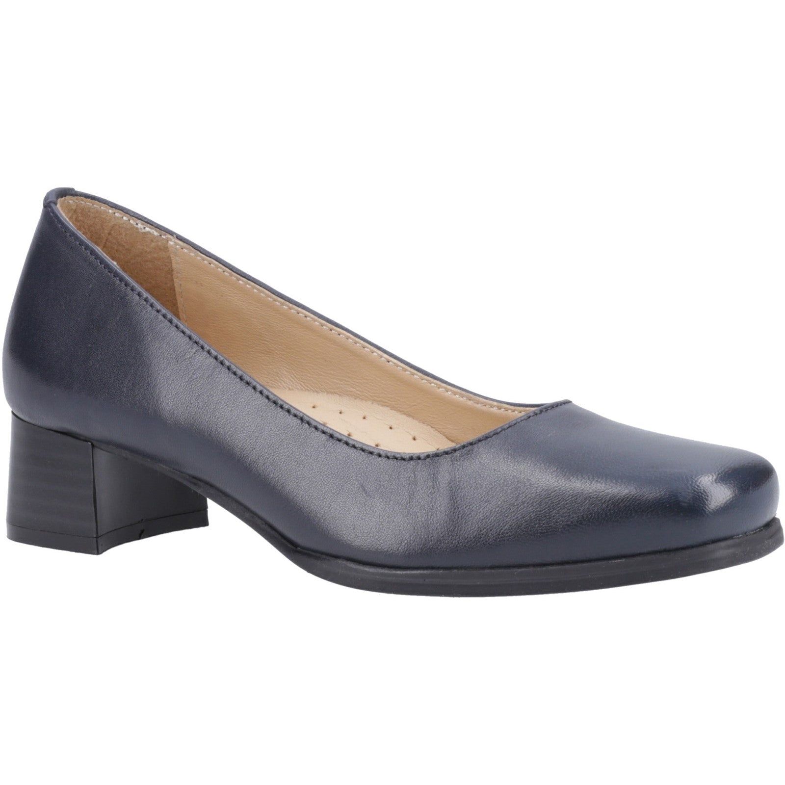 Amblers Walford Ladies Leather Court Heels