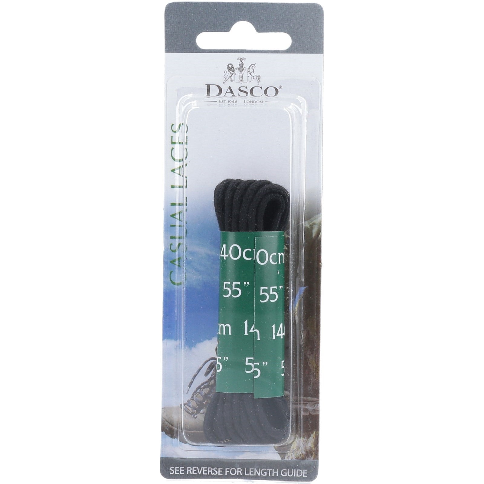 Dasco 140cm Round Boot Lace 6 Pack
