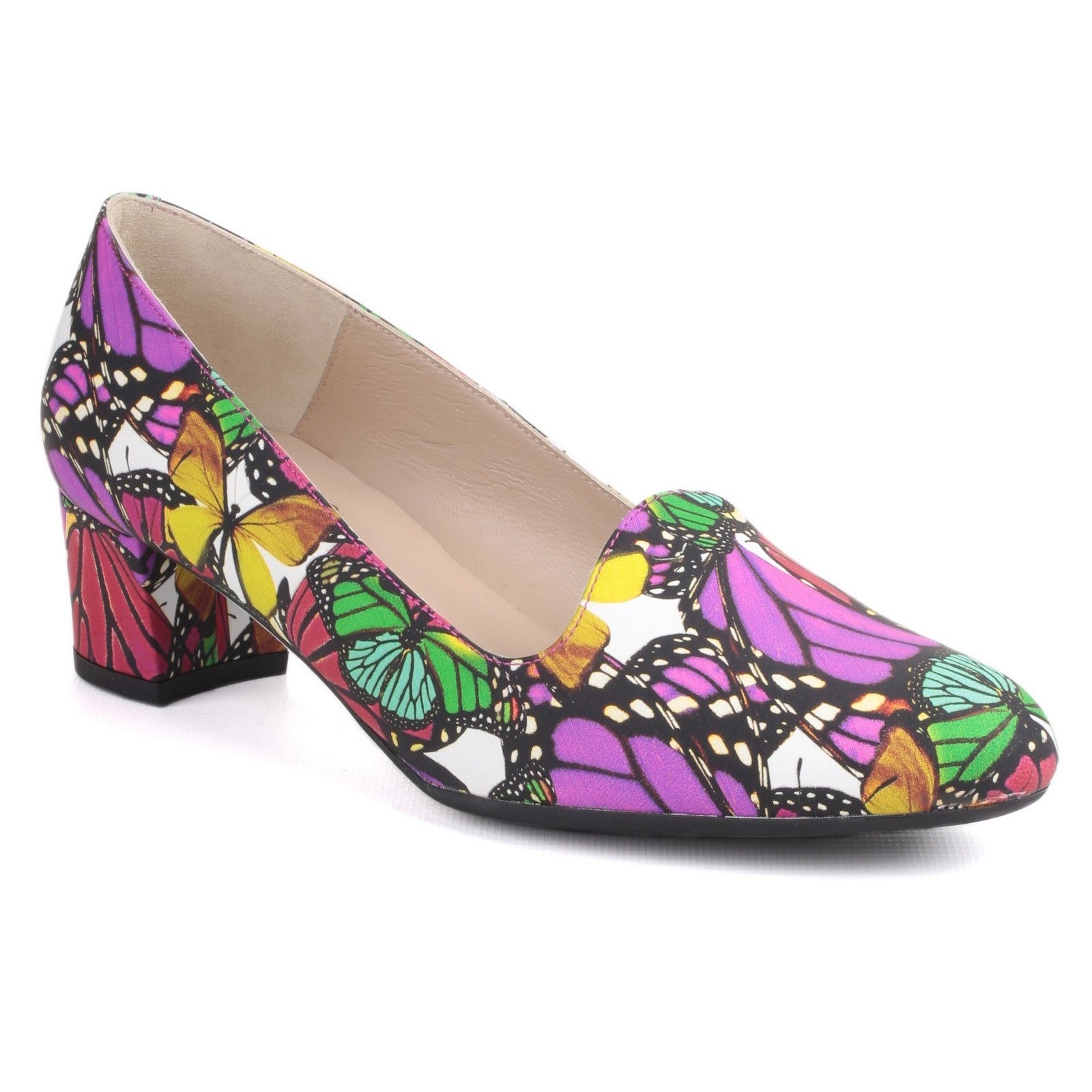 Riva Pizzo Florel Printed Leather Flats