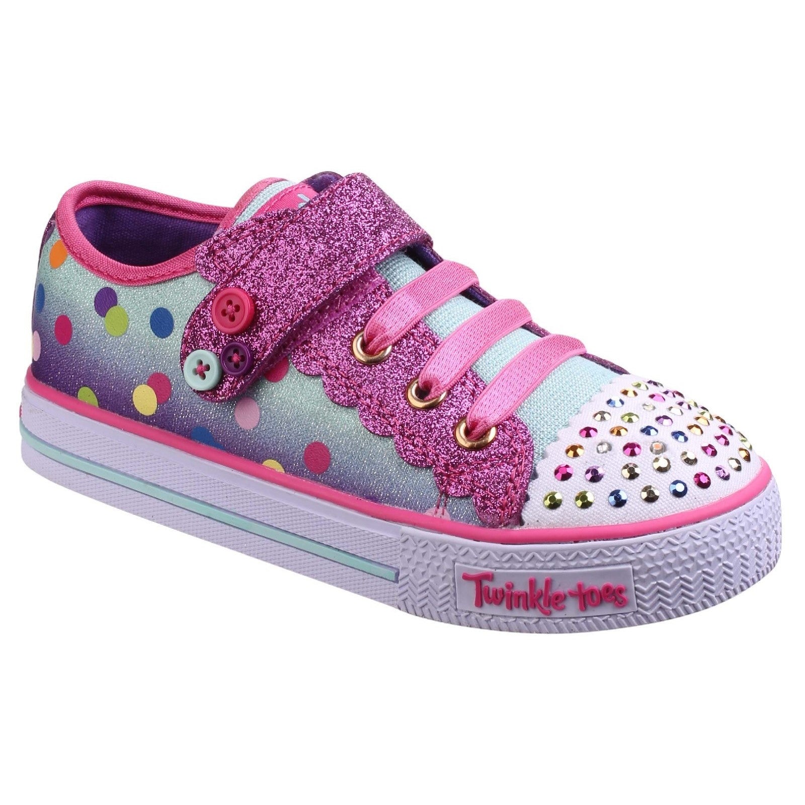 Skechers Twinkle Toes Shuffles - Dazzle Dots Shoes