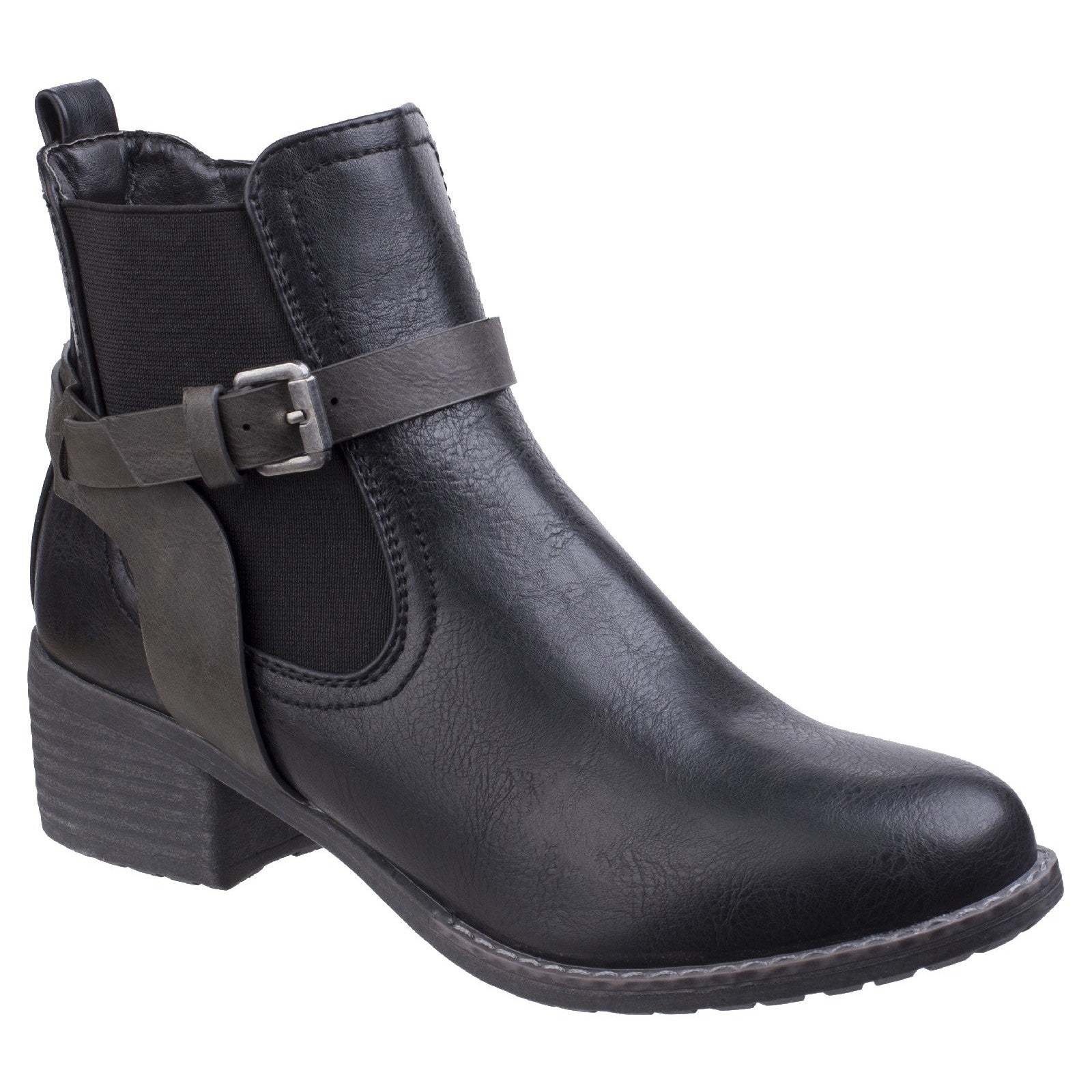 Divaz Ivana Block Heel Ankle Boot