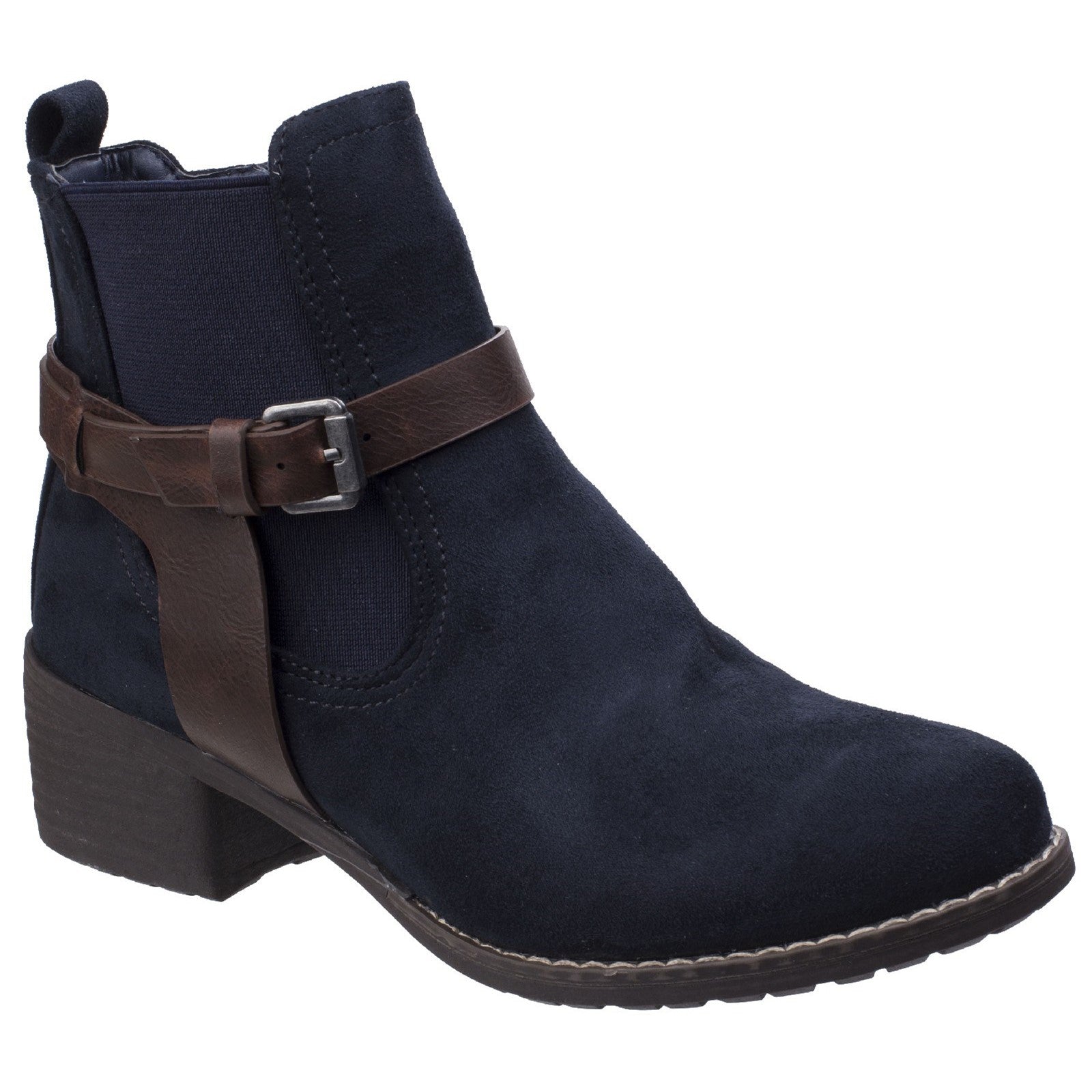 Divaz Ivana Block Heel Ankle Boot