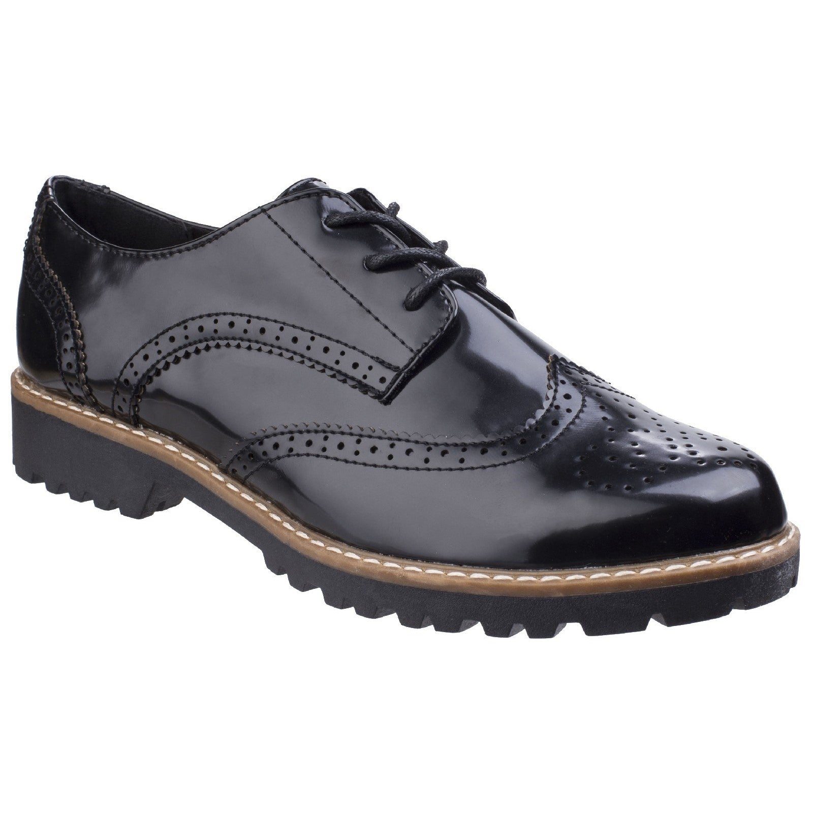 Divaz Rita Ladies Casual Brogue Shoe