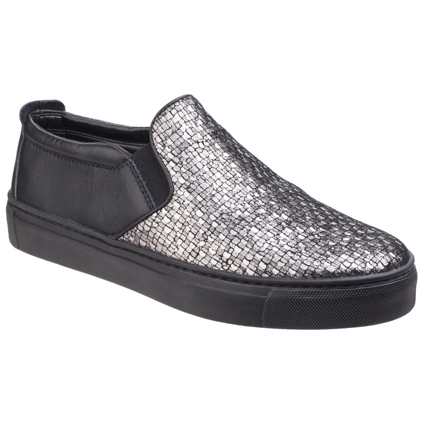 The Flexx Full Time Slip On Glitter Sneaker Flats