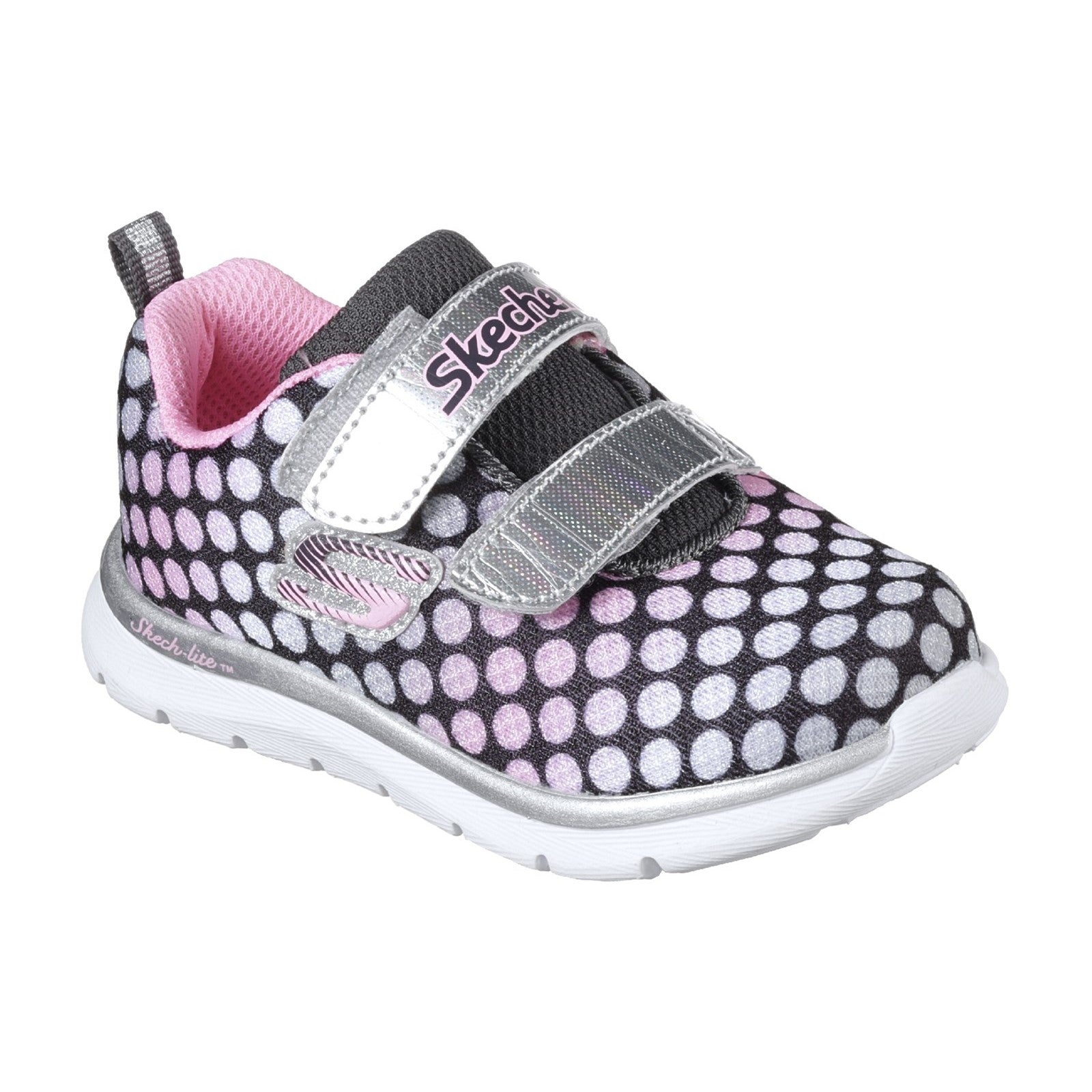 Skechers Skech-Lite Lil' Dots Touch Fastening Trainer