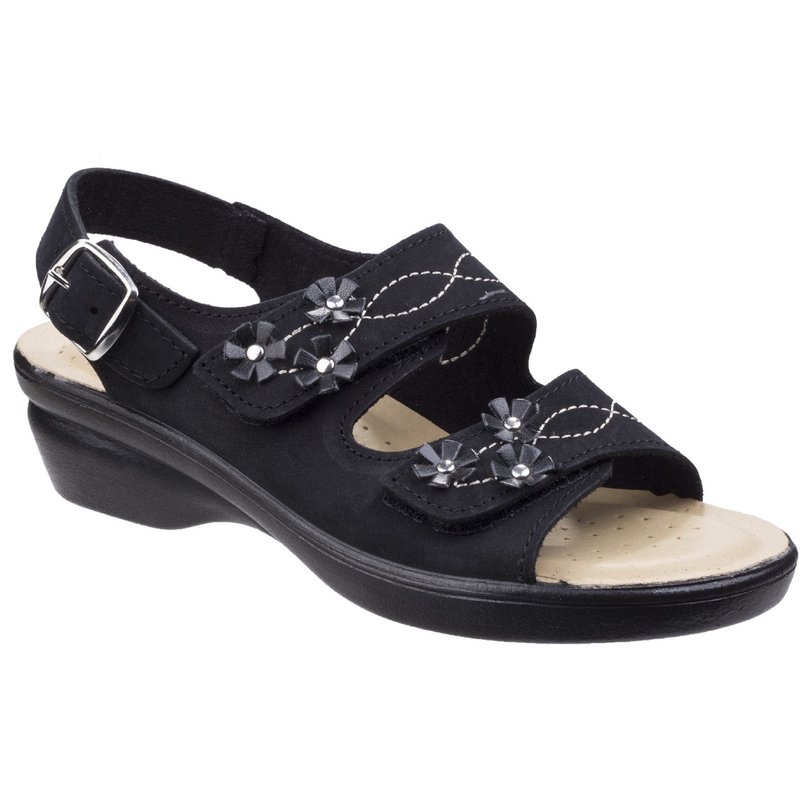Fleet & Foster Amaretto Women's Touch Fastening Leather Sandal
