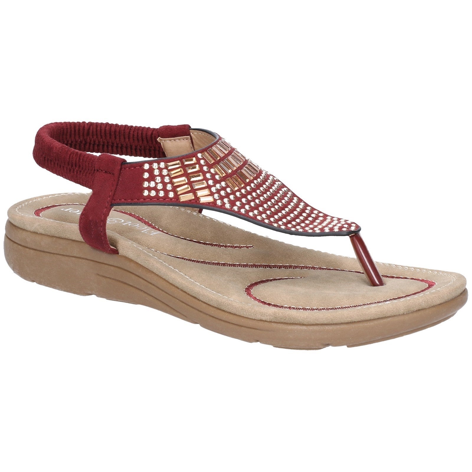 Fleet & Foster Mulberry Elastic Toe Post Sandal