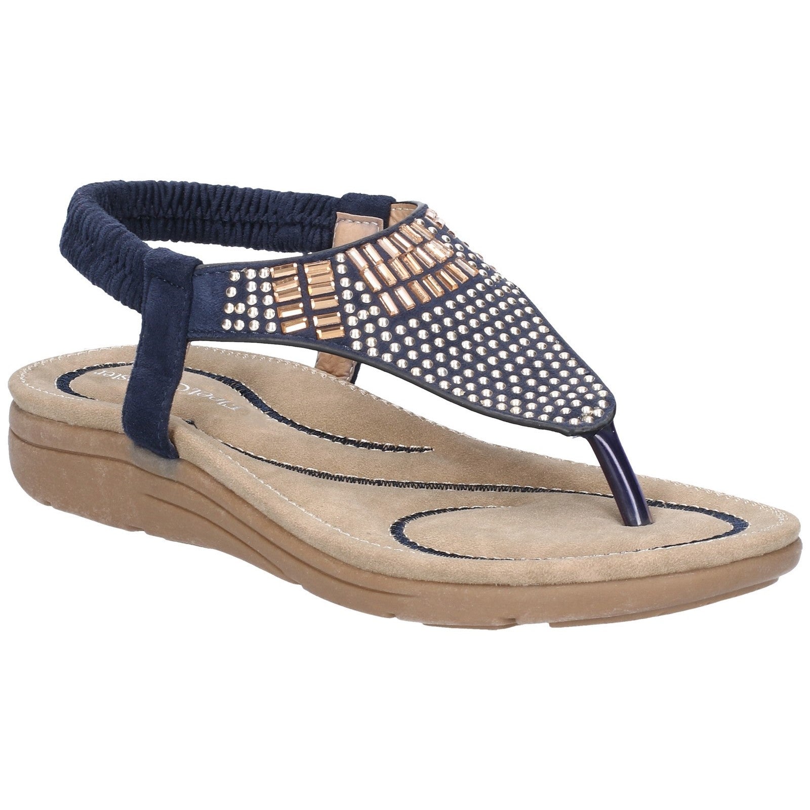 Fleet & Foster Mulberry Elastic Toe Post Sandal