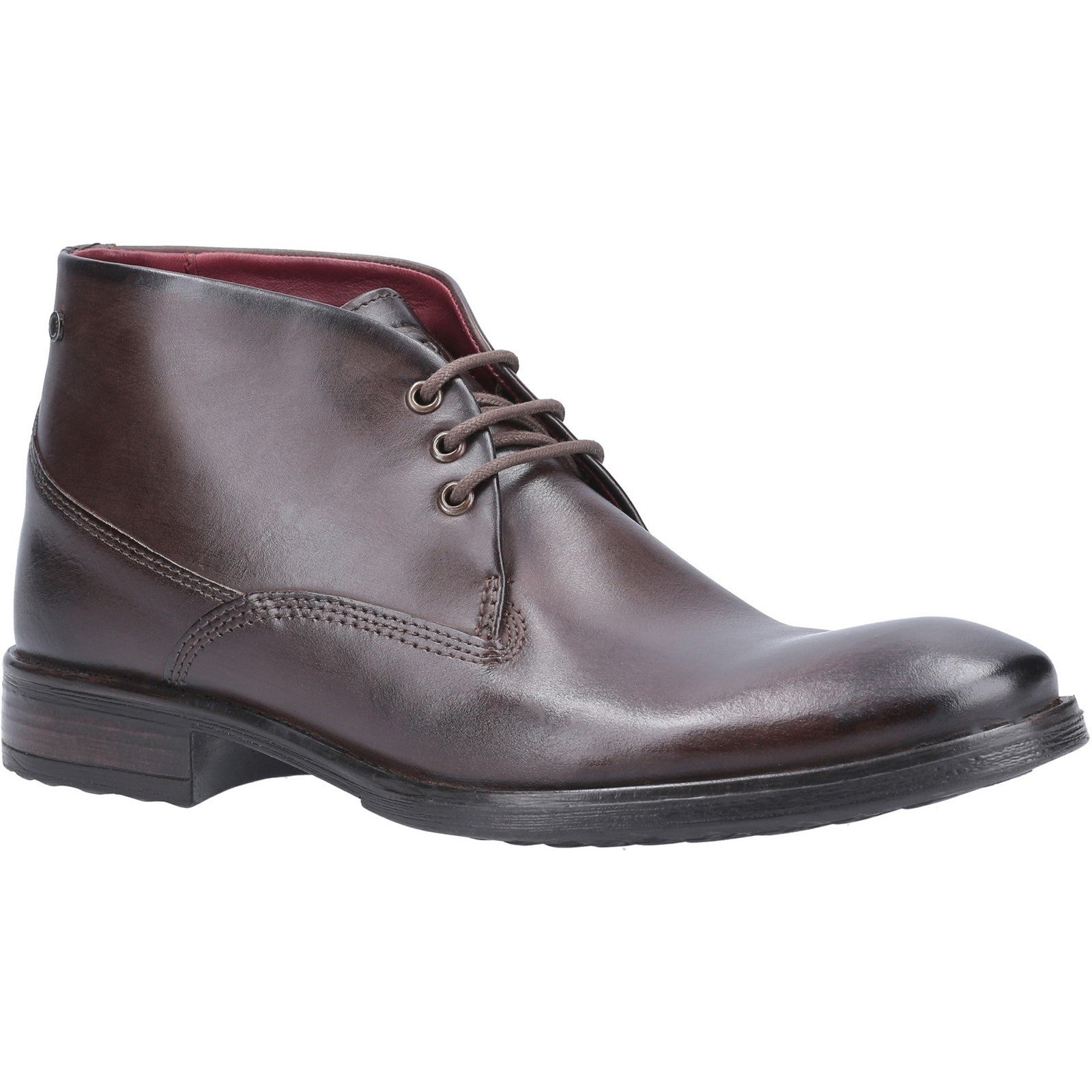 Base London Bramley Burnished Lace Up Ankle Boot