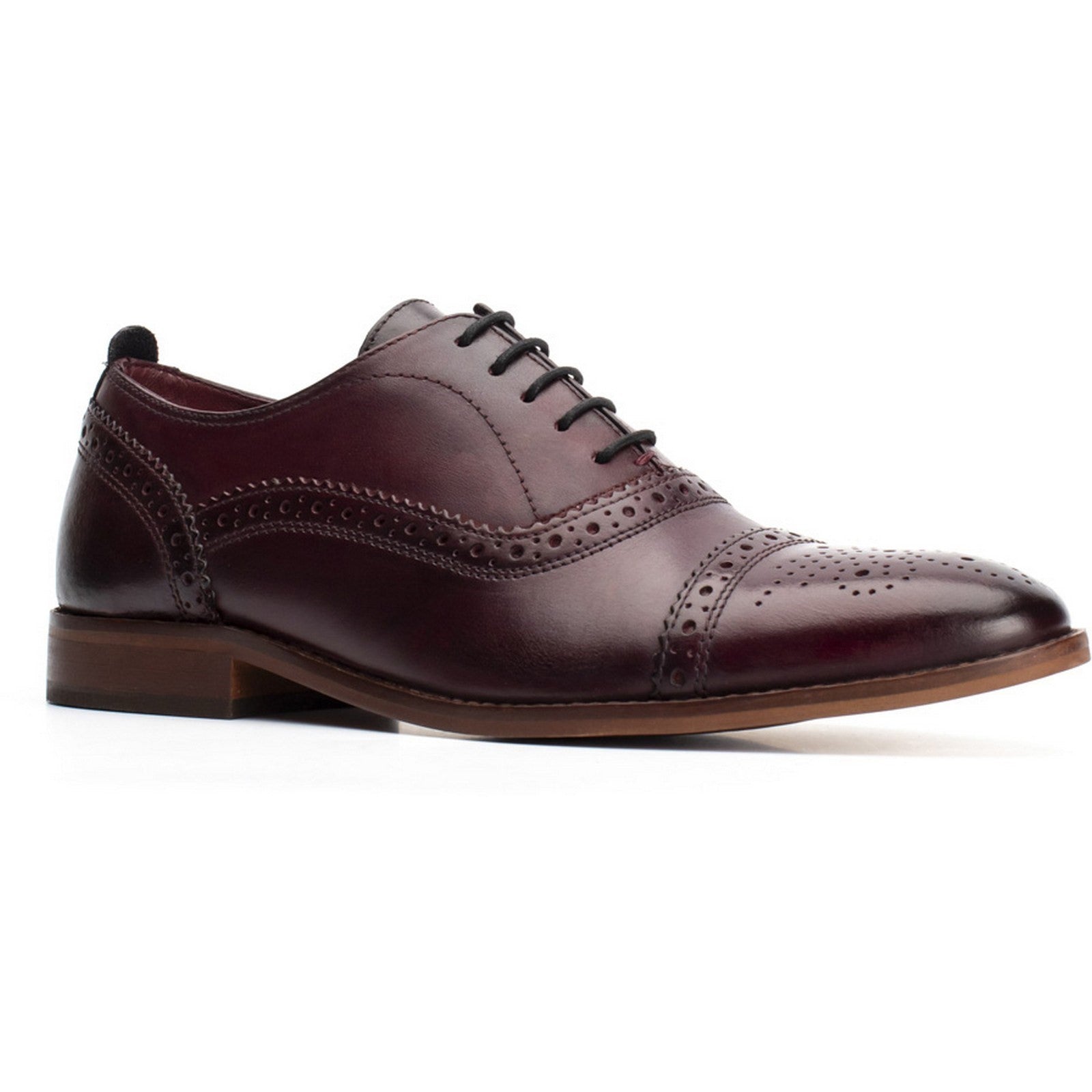 Base London Cast Washed Brogue Shoe