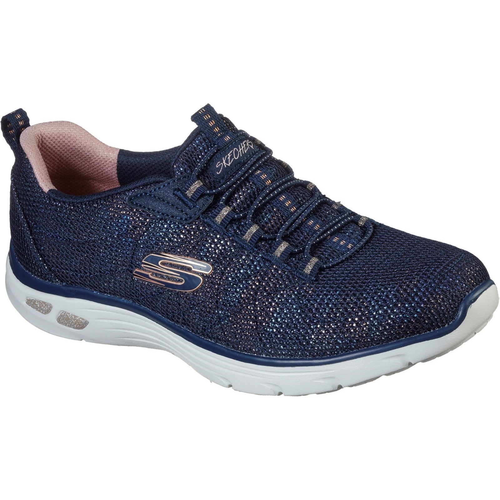 Skechers Relaxed Fit Empire D'Lux Bungee Laced Trainer