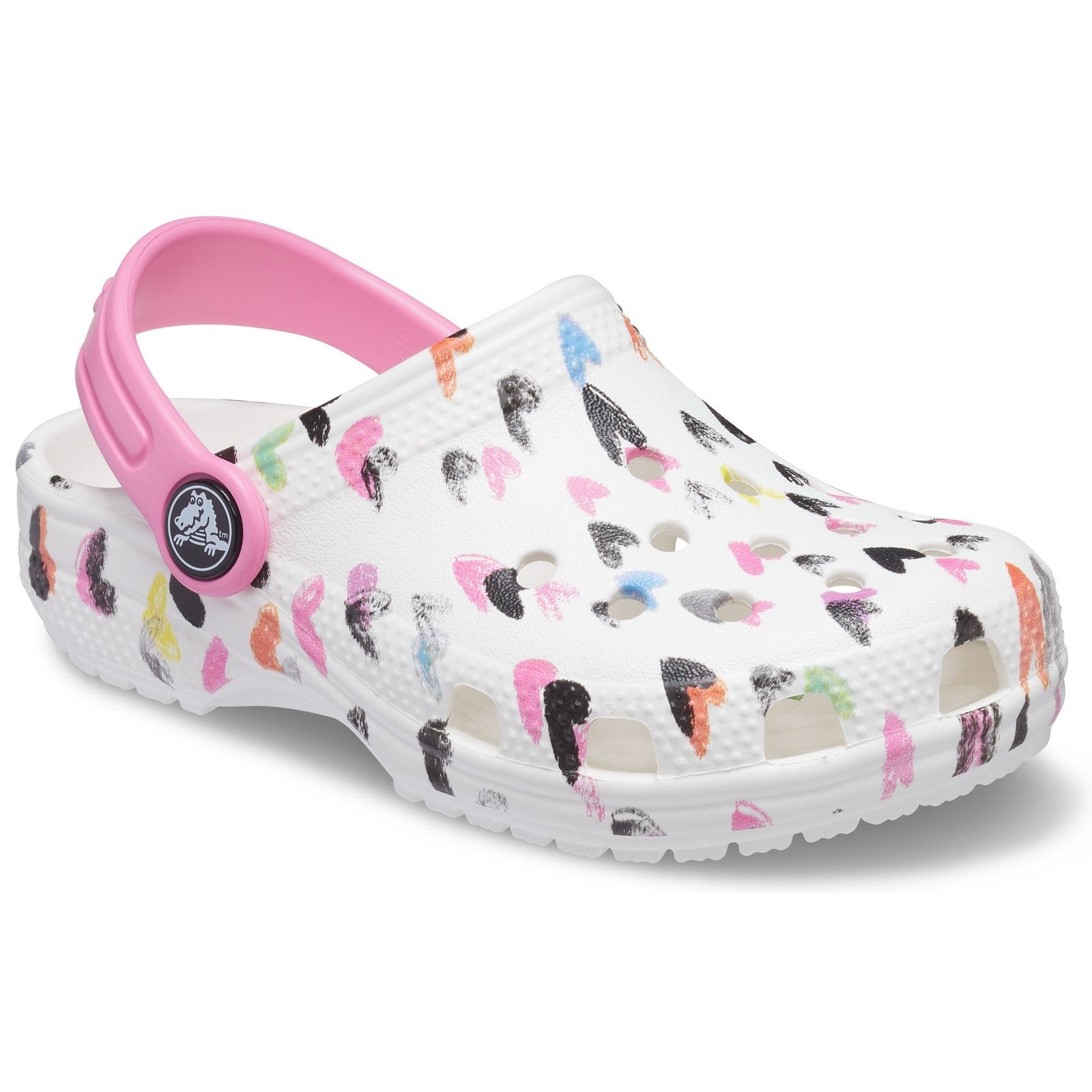 Crocs Classic Heart Print Clog Sandals