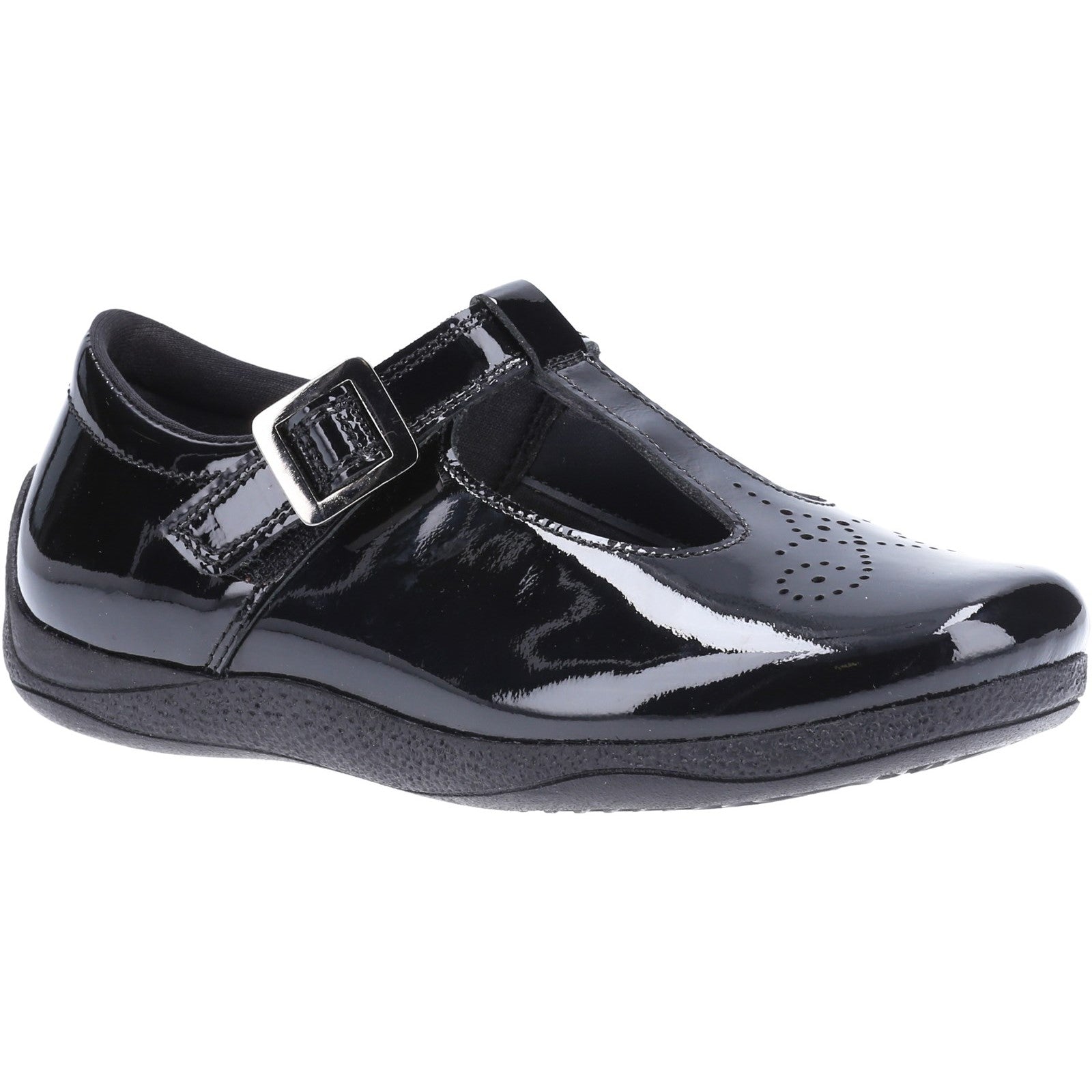 Hush Puppies Eliza Junior Patent School Shoe
