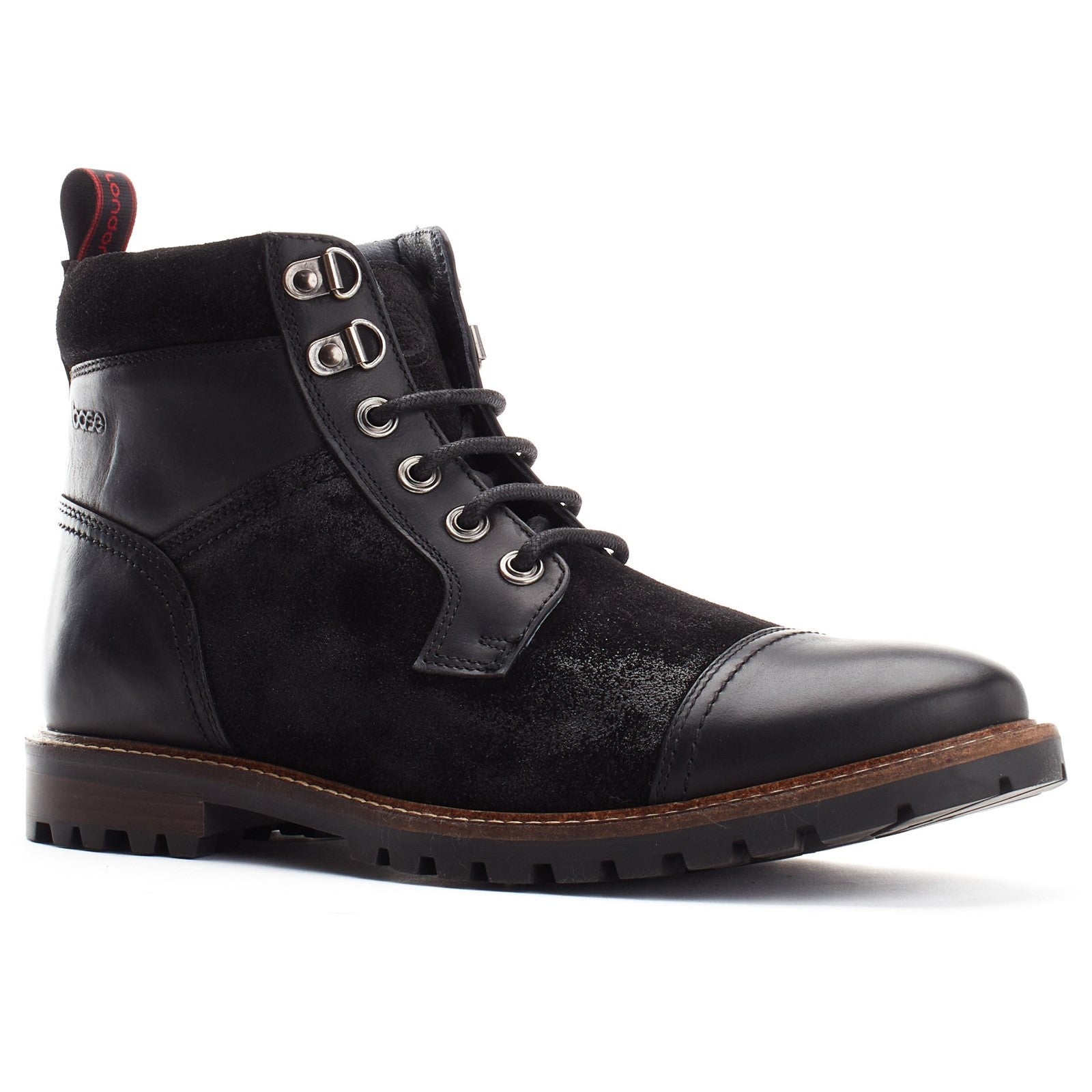 Base London Rogan Toe Cap Combat Boots