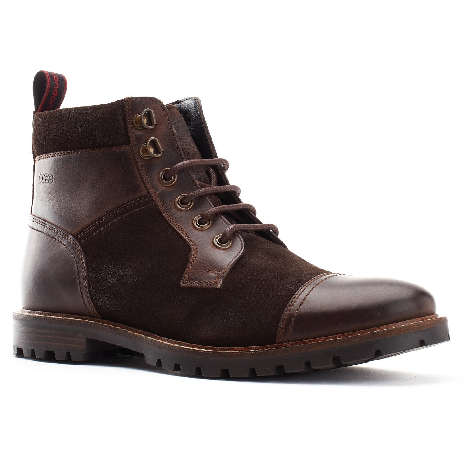 Base London Rogan Toe Cap Combat Boots