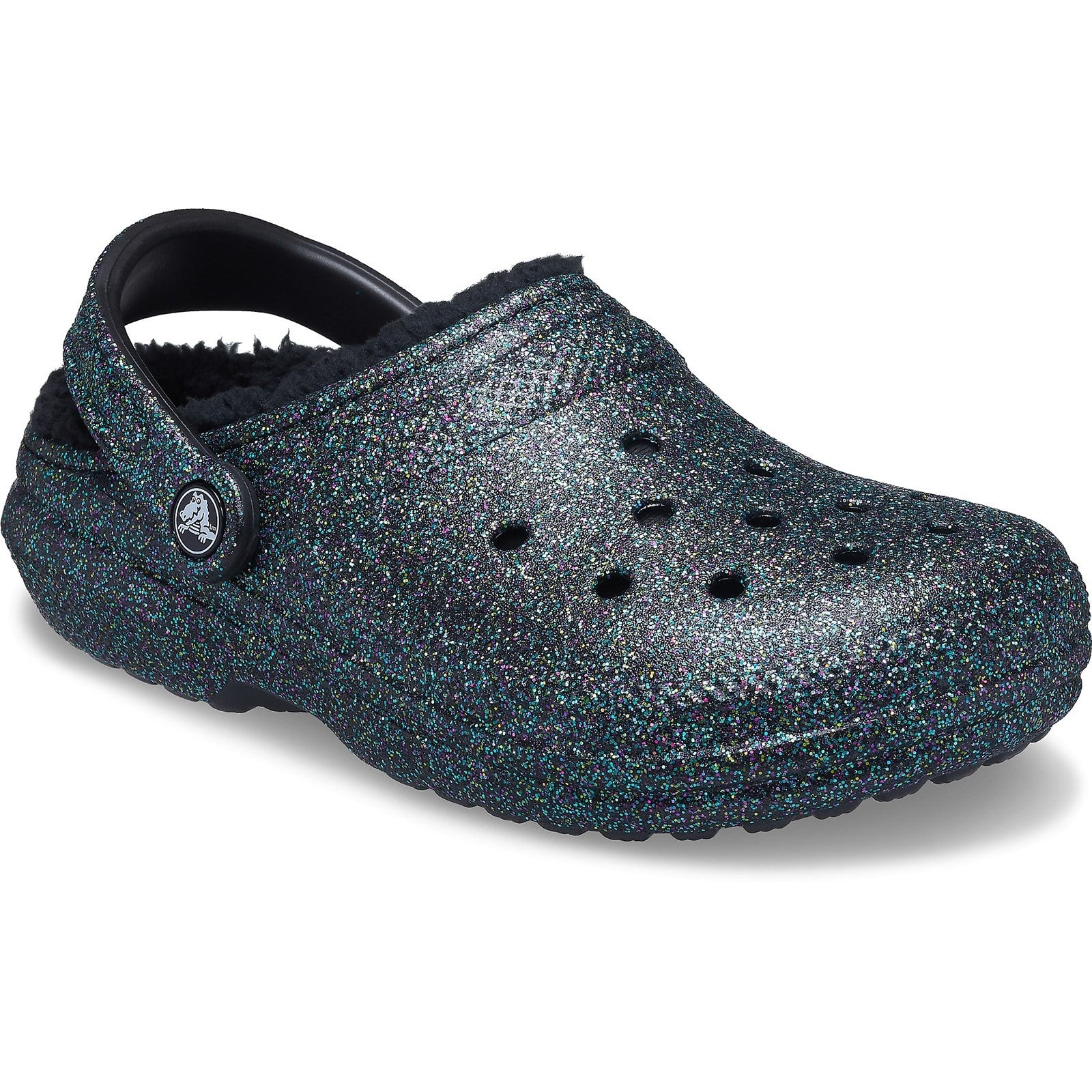 Crocs Classic Glitter Lined Clog Sandals