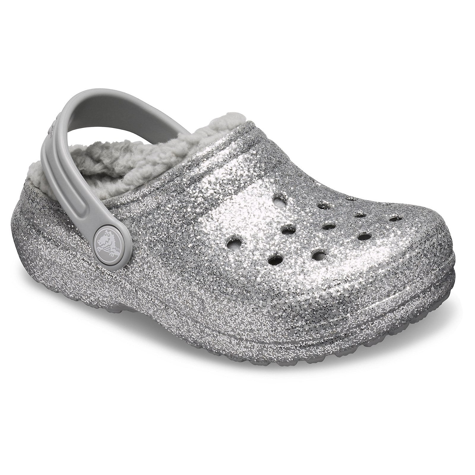 Crocs Classic Glitter Lined Clog Sandals