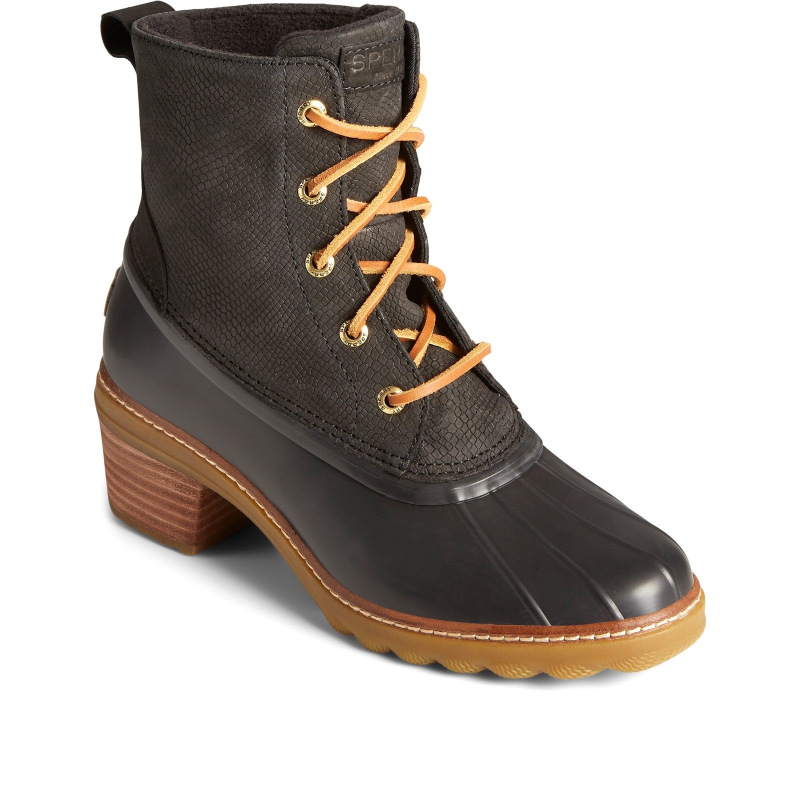 Sperry Top-sider Saltwater Heel Snake Ankle Boot
