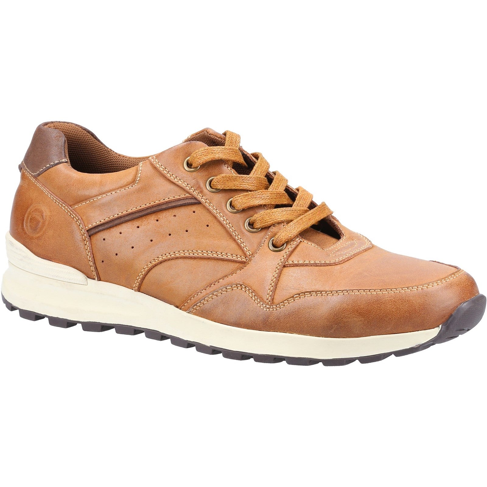 Cotswold Epney Leather Lace Trainer