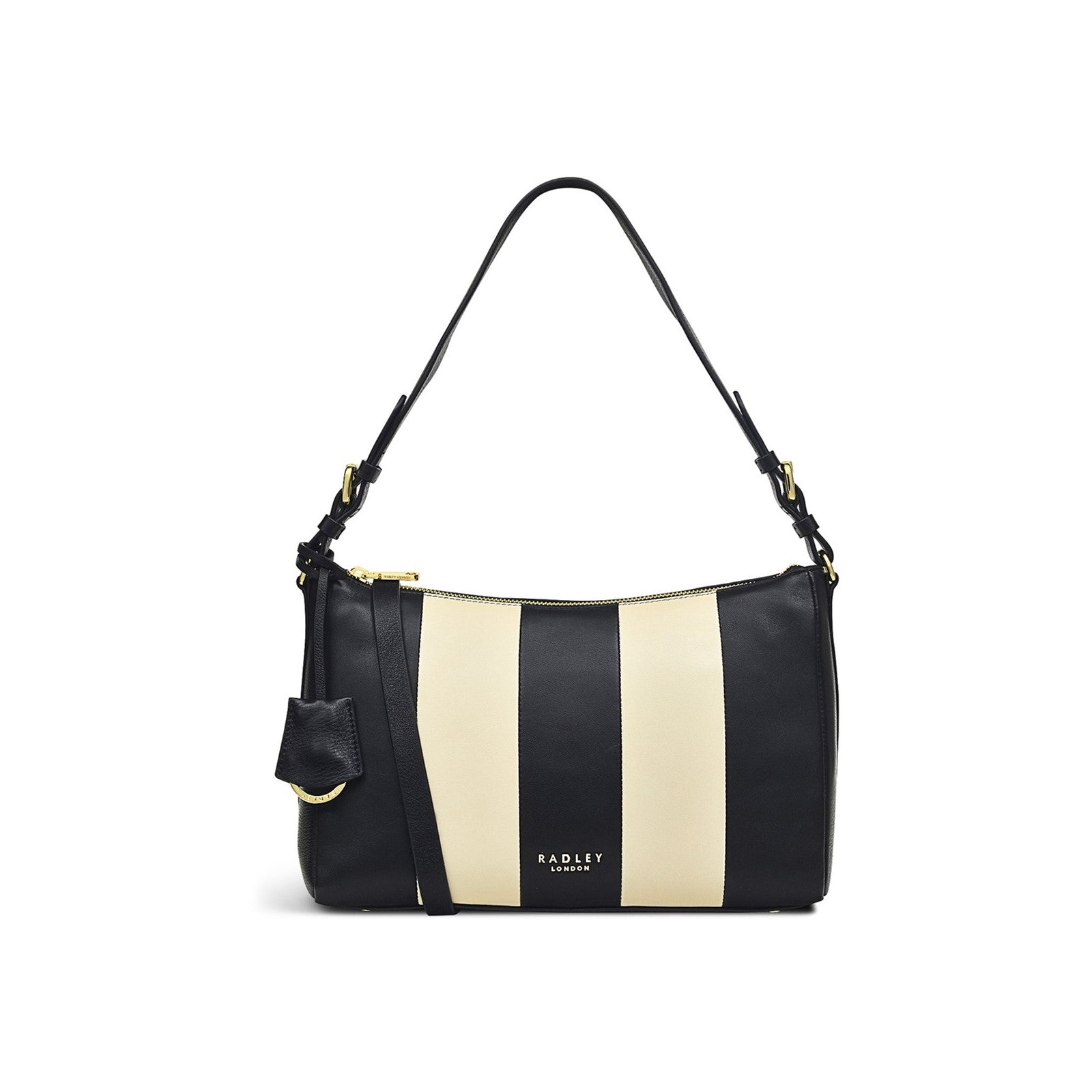 Radley Dukes Place Stripe Quilt Medium Ziptop Shoulder Bag
