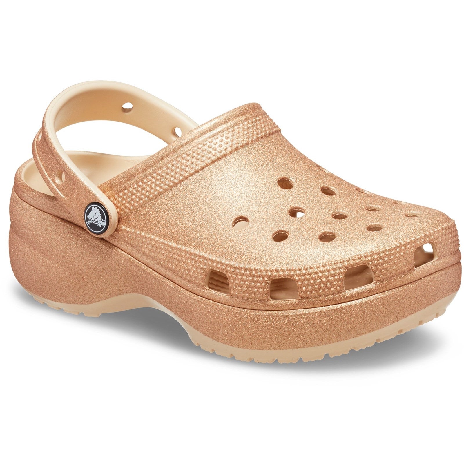 Crocs Classic Platform Glitter Clog Sandals
