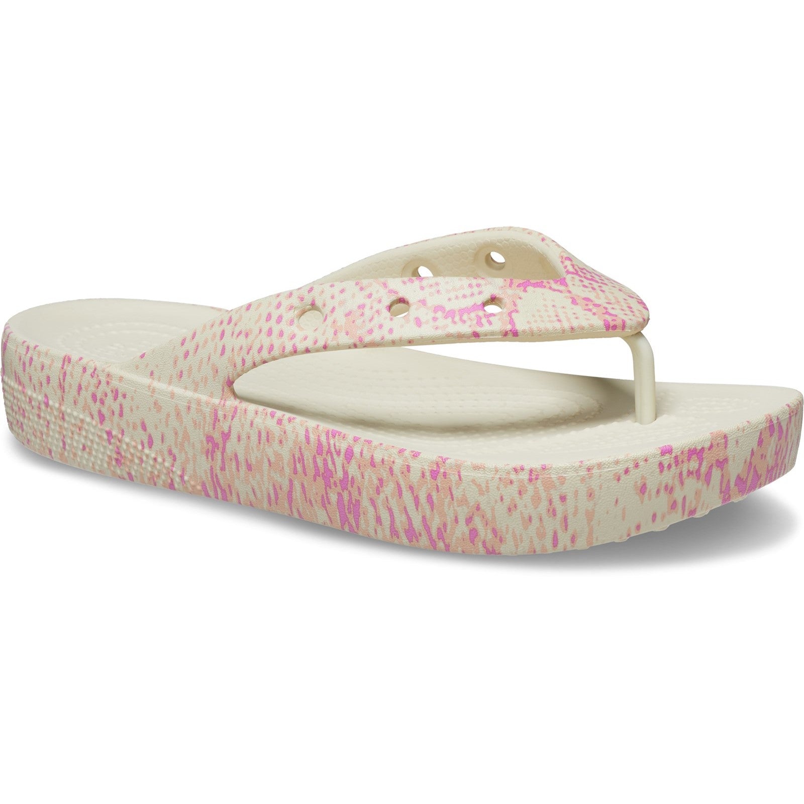 Crocs Classic Platform Snake Print Sandals