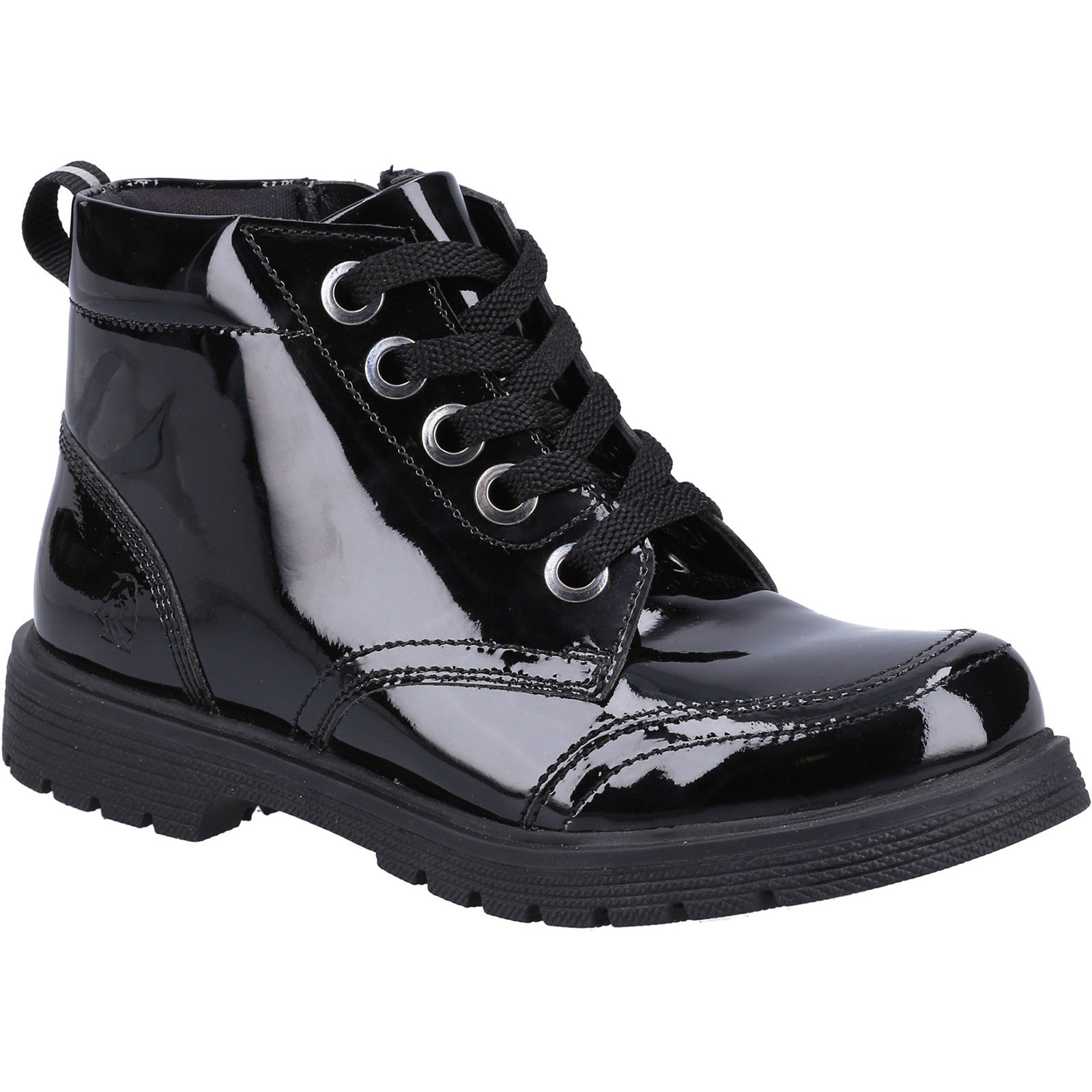 Hush Puppies Jolie Patent JNR Chelsea Shoes