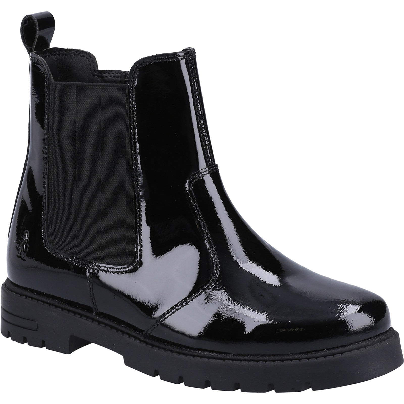 Hush Puppies Laura Patent JNR Chelsea Shoes