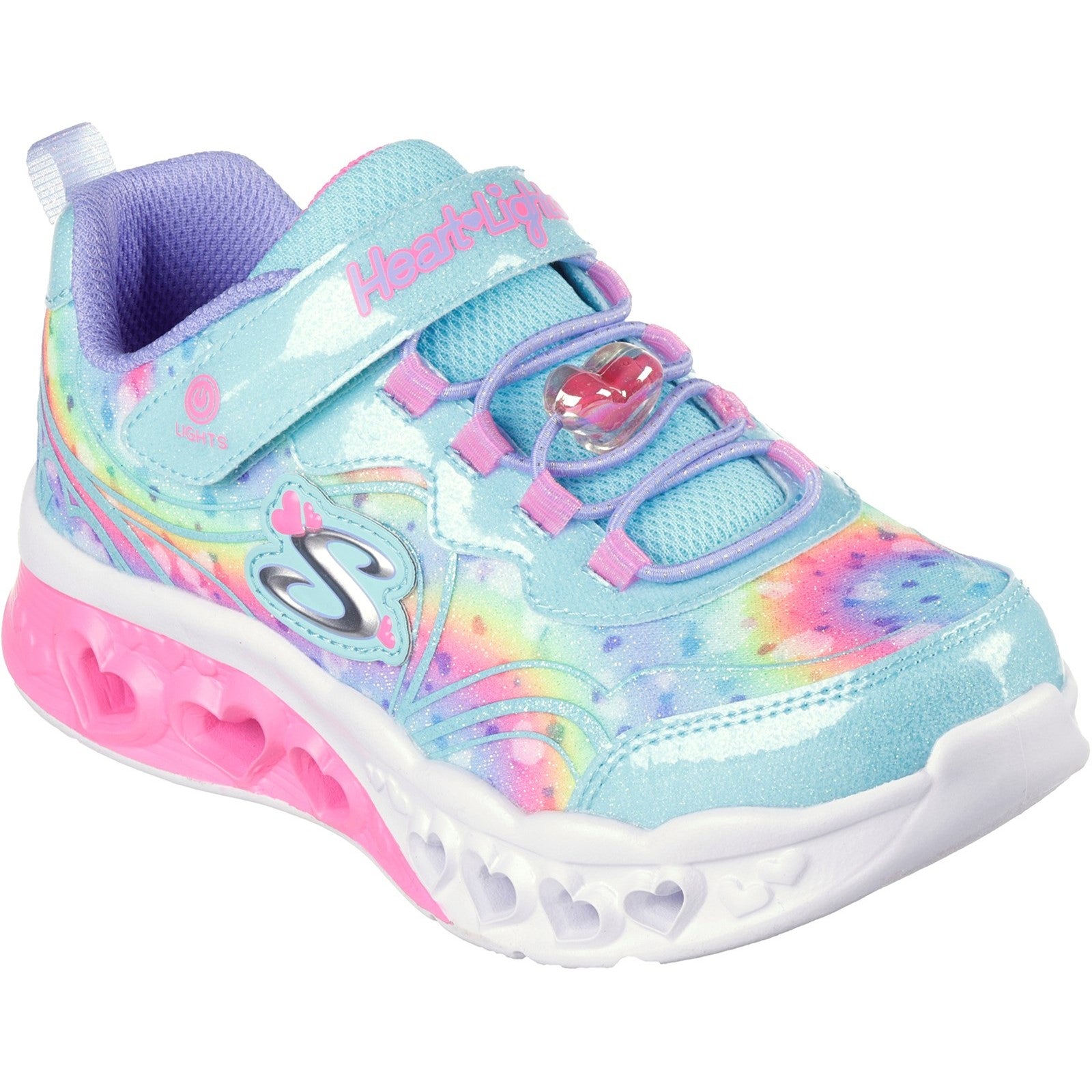 Skechers Flutter Heart Lights - Groovy Swirl Shoe