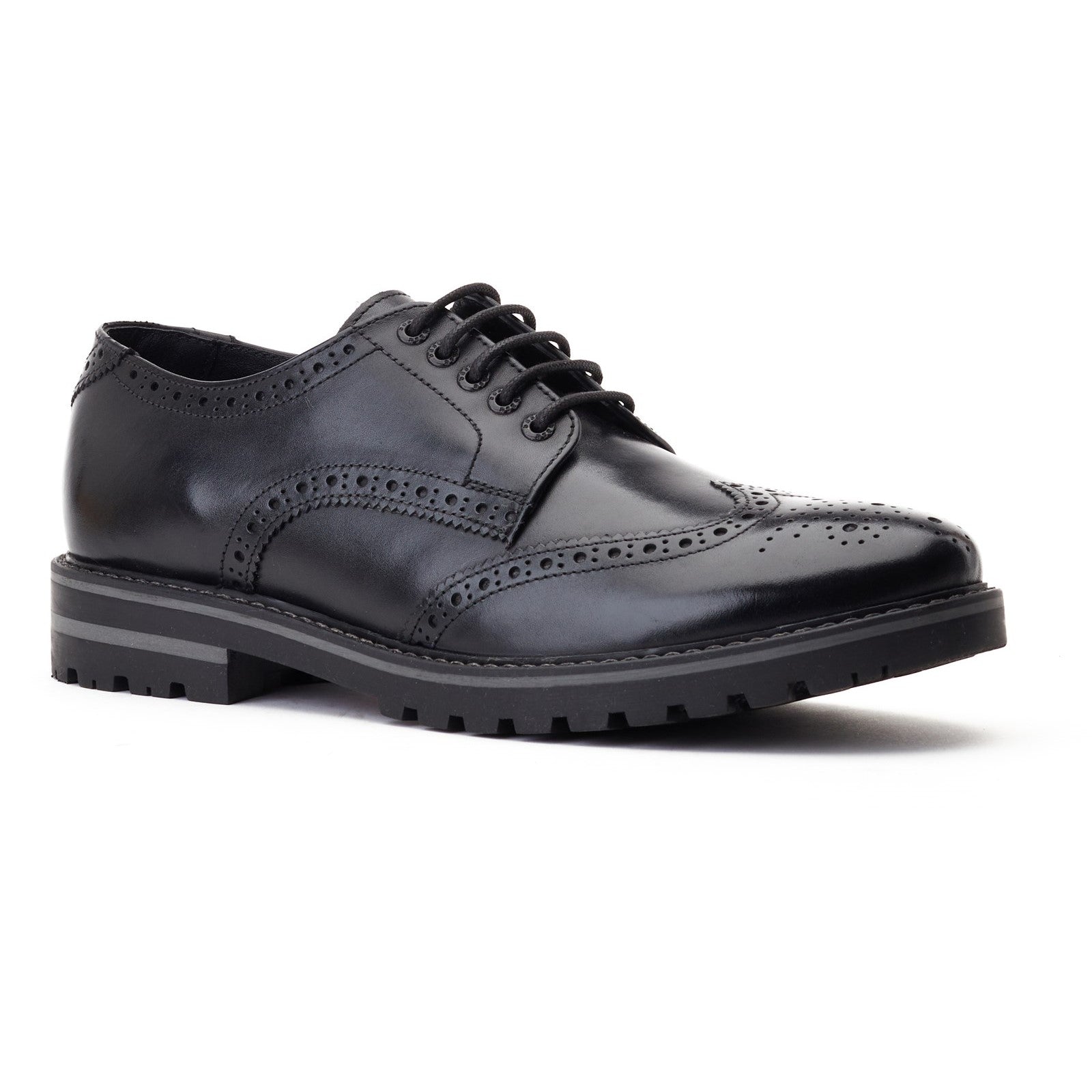 Base London Gibbs Waxy Brogue Shoes