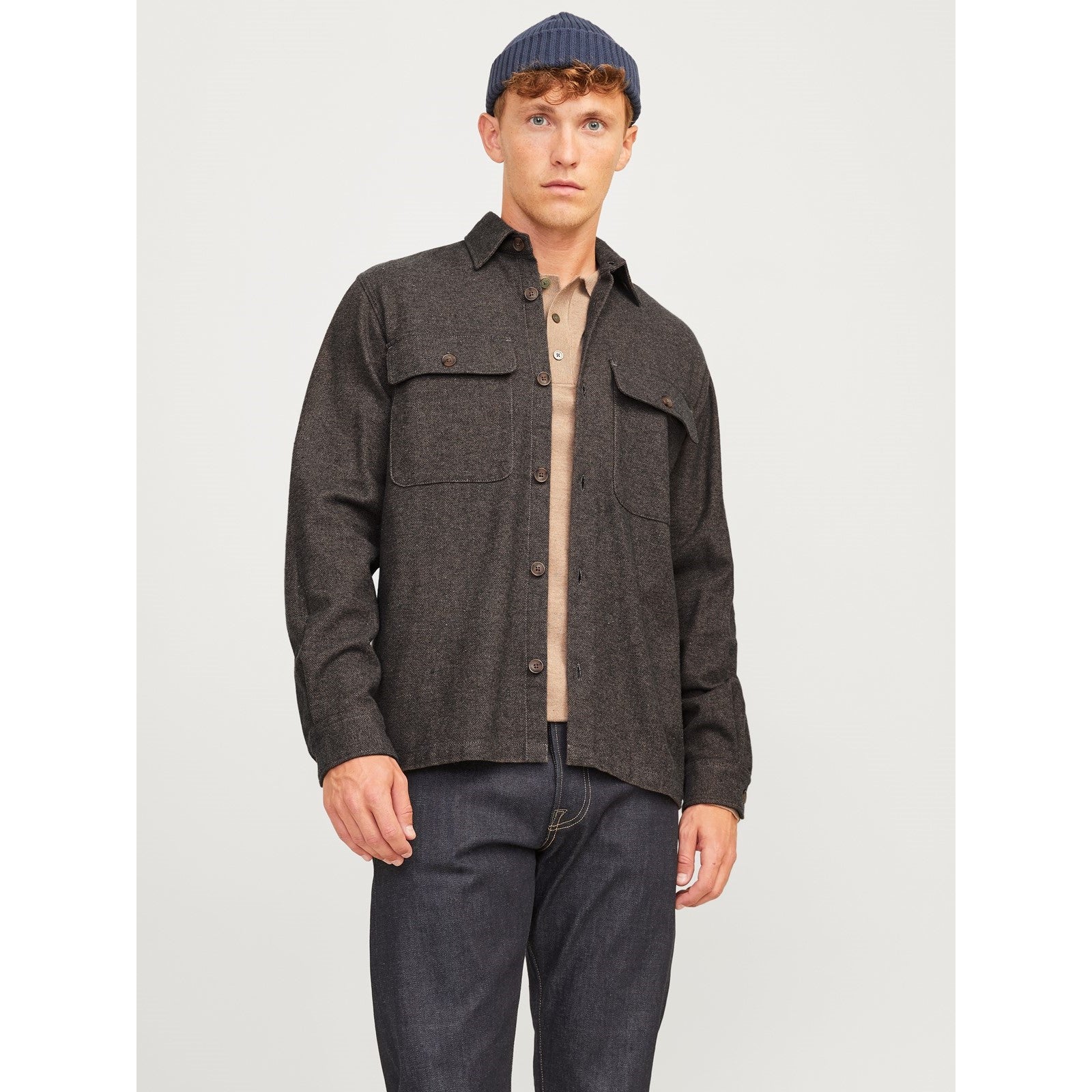 Jack & Jones Raymond Melange Long Sleeve Shirt Shoes