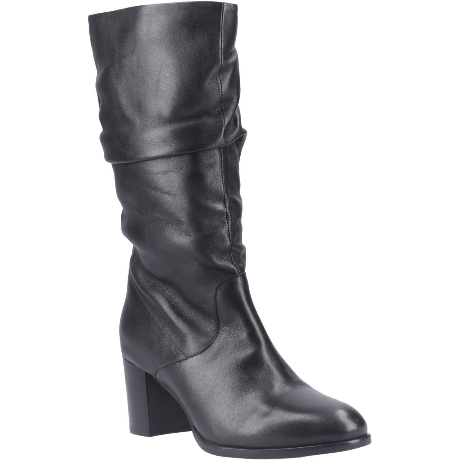 Hush Puppies Cosima Lthr Ruched Boot