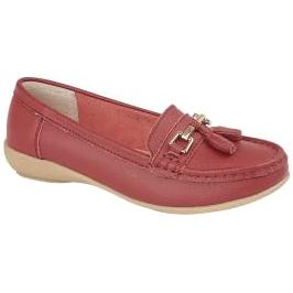 Jo & Joe Ladies Wide Fit Flat Leather Tassel Moccasins Loafer Nautical Shoe Plimsole Pumps Womens Flats