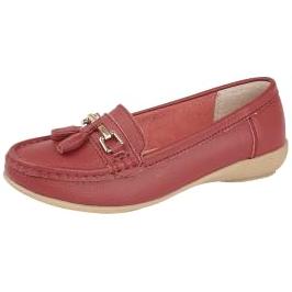 Jo & Joe Ladies Wide Fit Flat Leather Tassel Moccasins Loafer Nautical Shoe Plimsole Pumps Womens Flats