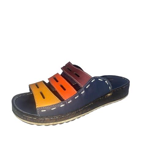 Miss Shoes 3 Bar Slip on Heels