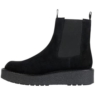 Geox ELIDEA Women's Suede Ankle Boots Black