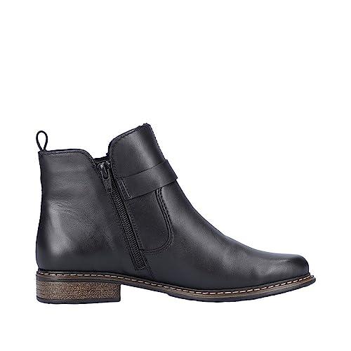 Rieker Antistress Womens Black Leather Ankle Boot Z4959 Boots