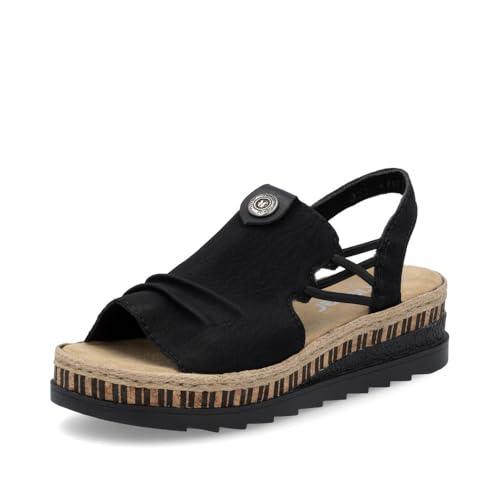 Rieker Women's Strappy Sandals V7972 Heels