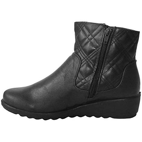 Cushion Walk Chelsea Womens Ladies Lightweight Zip Up Girls Casual Comfort Ankle Boots UK Sizes 4-8