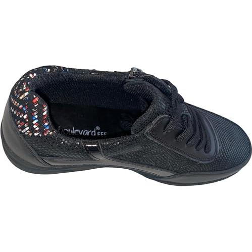 Miss Shoes 5 Eye Side Zip Flats