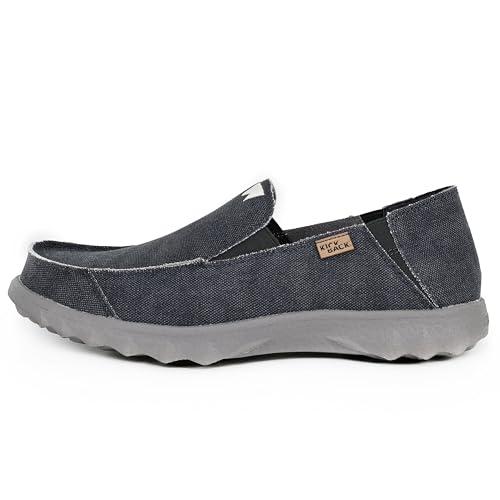 Kickback Couch Classic Men's Slip-On or Slide in Canvas Loafers Shoes