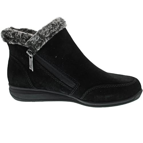 Rieker Women's Black Lace Up Ankle Boots 47256-00