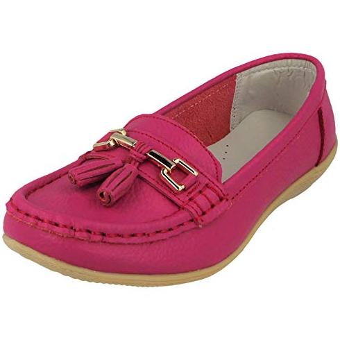 Foster Footwear Ladies Nautical Leather Smart Loafer Tassel Moccasin Flat Slip On Comfort Shoe Size 3-8 Flats