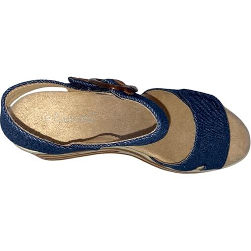 Miss Shoes Touch Fastening Halter Back Sandals