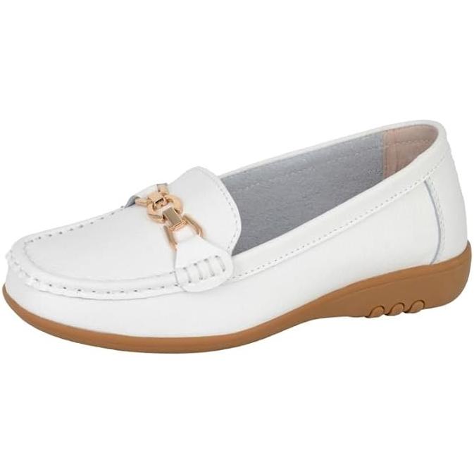 Miss Shoes Saddle Loafer Flats