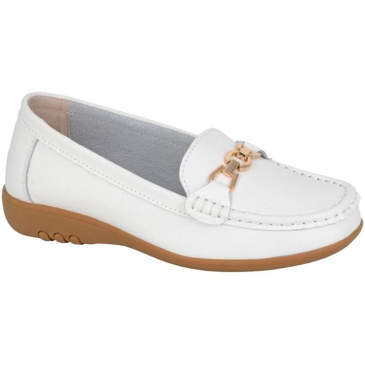 Miss Shoes Saddle Loafer Flats